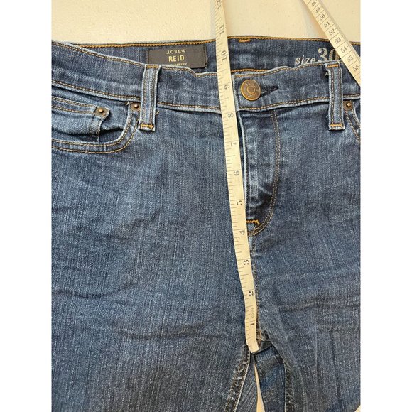 J. Crew Womens Jeans Reid Slim Straight Leg Mid Rise Five Pockets Blue Size 30 - Picture 4 of 11
